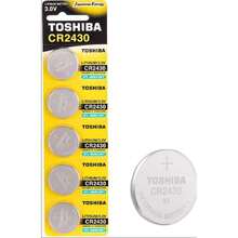 東芝 3v CR240 鋰電池組 5、10、20 適用於遙控器、相機、醫療設備、玩具和其他設備等。品質值得信賴 - CR2430 - 查看 1