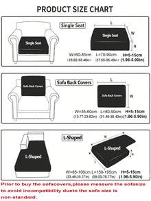 1pc Solid Color Elastic Sofa Cover, Boho Style Sofa Slipcover, Anti-Slip & Anti-Cat Scratch Fit For 1/2/3/4 Seater Sofa, Home Decor All Season, Machine Washable - Light Grey - View 2