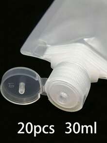 2pcs/5pcs/10pcs/20pcs Reusable Portable Cosmetic Squeeze Bottles, Suitable For Liquid Refilling And Travel