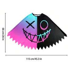 1pc Halloween Costume Accessories, Neon Joker Cloak, COSPLAY Party Decor Outfit
