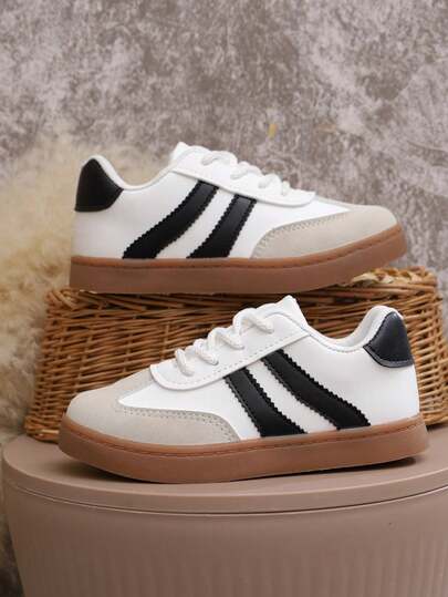 Children Boys & Girls Fashion Korean Style Canvas Oxford Shoes, Suitable For Students Outdoor & Indoor, All Seasons
