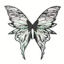 1pc Summer New Elf Butterfly Wing Backpack Accessory, Festival Party Performance Prop, Exquisite Decoration, Metallic Shiny Angel Wings, Basic Style, Suitable For Christmas, Halloween, Masquerade, Adult Size In Stock