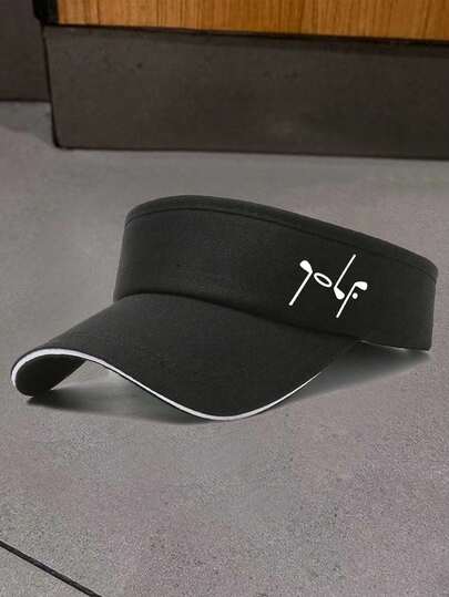 Sunshade Outdoor Minimalist Casual Hat, Neutral And Fashionable Sunshade Hat, Golf Print, Hat Widened Brim Sunshade Top, Golf Hat, Sports Hat, Marathon Baseball Hat, Sunshade Hat Casual, Casual, Fashionable, Minimalist, Travel And Outdoor.