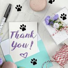 500-Pack Clear Paw Prints - Strong Self-Adhesive Pet Stickers, No-Mess Removal, For Dog & Cat Decor, Birthday Parties, Gift Tags, Business Labels - (1 Roll Of 500), Pet Accessories, Party Decorations, Playful Design, Durable Stickers, Adhesive Decals, Party Planners