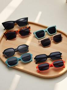 LANTEEM 1pc 2pcs 3pcs 6pcs 8pcs 10 Pcs Retro Cat Eye Black Glasses Personalized European And American Women's Fashion Glasses Summer Vacation Beach Accessories