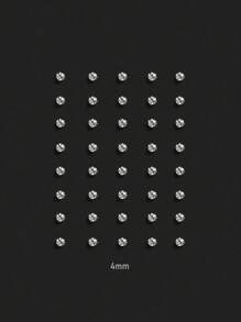 140pcs/40pcs/20pcs Fashion Boxed Earring Sets, Suitable For Daily Wear, Holiday Gifts, Simple Jewelry