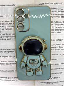 Capa de celular compatível com Galaxy A55 5G Astronauta - Verde - Visão 5