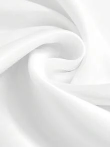 Bộ đồ liền thân bằng vải satin hở lưng thanh lịch dành cho nữ có đính nút ngọc trai - trắng - Xem 5