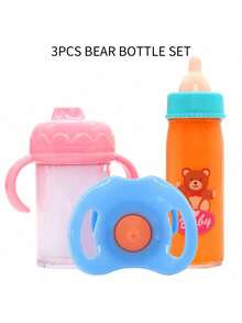Conjunto Mágico de Garrafas de Leite Desaparecendo, Adequado para Bonecas Reborn - Branco, Acessórios de Alimentação para Brincadeira de Faz de Conta, Presente de Truque de Mágica Novidade - Multicolorido - Visão 9