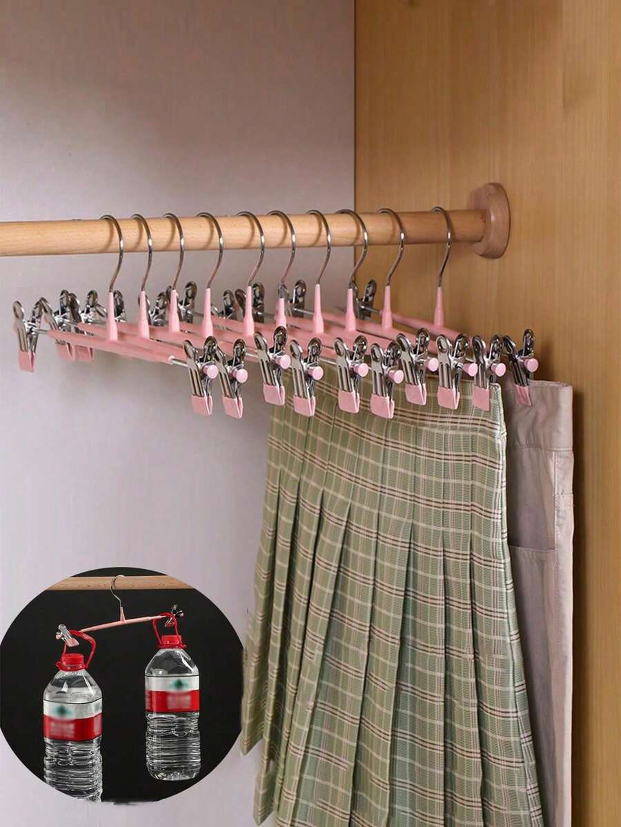 5/10/20件防滑裤架，裤架夹，裙架夹，家用多功能简约防滑衣架 - 彩色 - 查看 1