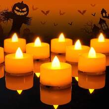 Amagic 12/24/50//150 Pack Battery Operated Tea Lights Candles, Tealights Candles, Flameless LED Tea Lights Halloween, Wedding, Votive, Festival, Table Decor(12 Pack, Warm White) Christmas Decorations Home Christmas Gifts Christmas Decor