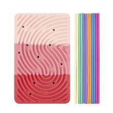 Rechteckiges Kinder-Sensorik-Aktivitätsbrett, Kinder-Beschäftigungsbrett, Sensorik-Aktivitätsbrett-Spielzeug, Mehrfarbiges Frühpädagogisches Spielzeug, ideal als Weihnachts-, Neujahrs- oder Geburtstagsgeschenk, Mini-Spielzeug für Feinmotorik und Unterhaltungsspiele