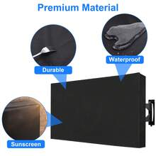 55-58 Inch Outdoor TV Cover Fitted Waterproof Weatherproof Television Protector - 1 - View 3