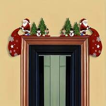 1pc 2D Printed Christmas Santa Claus & Reindeer Snowman Corner Wall Decor, Holiday Decoration For Indoor, Living Room, Bedroom, Office - No Power Needed, Ideal Holiday Gift & Seasonal Decor, Best Choice For Winter Halloween Decor Christmas Decoration Thanksgiving Wedding Home Decor Home Decor Fall Decor Autumn Decor Birthday Decorations For Gifts Party Supplies Indoor Outdoor Garden Holiday Festival Decor Wall Decor Halloween Ornamentschristmas Decoration XMAS Decor Christmas Tree Gift Decor Thanksgiving Wedding Home Decor Home Decor Fall Decor Autumn Decor Birthday Decorations For Gifts Party Supplies Indoor Outdoor Garden Holiday Festival Decor Halloween Decor Wall Decor Halloween Ornaments