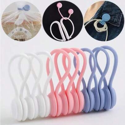 Kit 3/6/9 Organizador de cabos/magnéticos para carregador/fone de ouvido