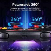 V8 Wireless Bluetooth Joystick Controller For PC, Rechargeable Gamepad For Android, IOS, And Windows, Ideal For Mobile Games - Black - View 4