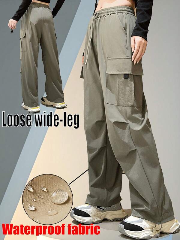 Women's Stylish Multi-Pocket Outdoor Cargo Capri Pants - Comfortable, Breathable, Wear-Resistant, Wrinkle-Resistant For Travel & Hiking