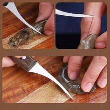 1pc Stainless Steel Shrimp Deveiner - Easy Clean Seafood Prep Tool For Effective Shell Removal & Deveining, Essential For Home Kitchen & Outdoor Camping - Silver - View 4