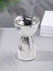 1 Set Of Nordic Silver Metal Incense Burner And Aroma Diffuser. It Is Perfect As An Incense Holder, Home Fragrance Or Home Decoration, Suitable For Home Decoration, Bedroom, Living Room (As A Centerpiece), Office, Yoga Studio And Party To Create An Elegant Atmosphere. - Multicolor - View 8