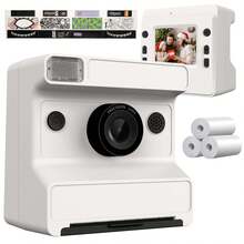 2.4" Kids Instant Camera, 1080P HD, Comes With Stickers And 3 Rolls Of Photo Paper, Suitable For Boys And Girls 6+ Years Old, Perfect Gift For Children On World Cup, Valentine's Day, New Year. Birthday - Multicolor - View 15