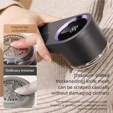 OBOVAY USB充电式电动除毛器，便携式织物剃毛器，高速马达，500mAh