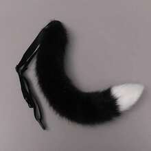 1 pieza Conjunto de cola de gato de simulación hecho a mano, accesorios lindos de gata japonesa estilo zorro, cola de cosplay, accesorios de disfraz, Halloween