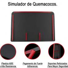 Simulador quemacocos exterior decorativo universal auto, accesorio para coche, decoración de fácil instalación, diseño realista y resistente
