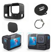 Silicone Sleeve Protective Case For Gopro Hero 13 Black Screen Protectors Lanyard For Go Pro Hero13 Accessories Kit