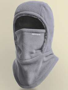 1 件男士加厚保暖颈套和面罩组合，防风冬季骑行拉法帽