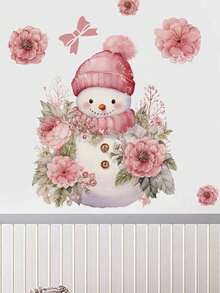 1pc Wall Stickers Cartoon Cute Christmas Snowman Decorative Stickers PVC Stickers Material Removable Self-Adhesive Easy-To-Tear Stickers Home Decoration Make Your Life A New Holiday Decoration Stickers Birthday Graduation Gift Christmas Decoration Christmas Tree Gift Decor Thanksgiving Wedding Autumn Decor Birthday Decorations For Gifts Party Supplies Halloween Christmas Decor Thanksgiving Wedding Autumn Decor Birthday Decorations For Gifts Party Supplies Halloween Decor Halloween Ornaments - Multicolor - View 7