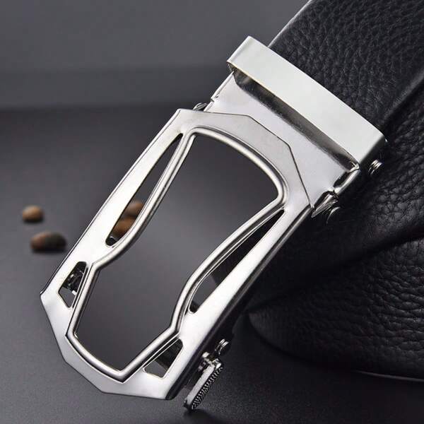 1pc Extra Long Leather Belt For Men, Fashion Metal Automatic Buckle, Casual Pants Belt Fits Waist 105-170cm, Versatile For Young & Middle-Aged Autumn-Winter Accessories,Suitable For Teens, Youth,Men,Casual, Outdoor, Athletic, Vacation, Graduation Gifts, Birthday, Daily Wear