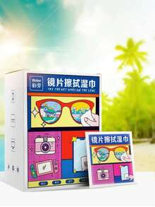 Glasses Wipes, Mobile Phone Screens, Dedicated Cleaning Wipes, Disposable Anti Fog Wiping Paper, Lens Wiping Cloth(One Size Fits All=100pcs)10pcs/50pcs