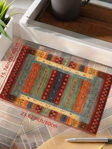 1 قطعة سجادة/بساط أرضي مخملي ذو نمط بوهيمي ملون ومرصع بالكريستال، مناسب لغرفة المعيشة والنوم وطاولة القهوة وديكور المنزل، قابل للغسيل، متوفر بأحجام وتصاميم متعددة للمدخل وغرفة المعيشة والمطبخ وغرفة النوم وغرفة الأطفال، إصدار محدود للأعياد