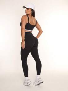 Legging Duo Absolute - Đen và trắng - Xem 2