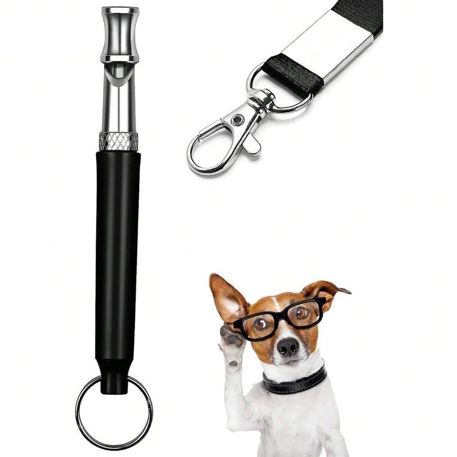 Dog Whistle,Dog Whistle To Stop Barking Neighbors Dog,Adjustable Ultrasonic Silent Dog Training Whistles(Black) - Default - View 1