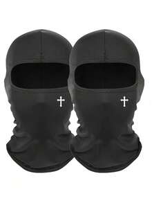 2pcs Unisex Balaclava Ski Mask, Windproof Face Cover For Cycling, Skiing, Outdoor Activities, Daily Use