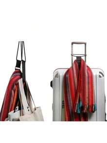 2024 Model Travel Luggage Strap, Portable And Adjustable For Small And Lightweight Suitcase Luggage Packing Strap Travel Bag Holder Strap For Travel Flight Business Trip Holiday For Suitcase Backpack Bag For School School Accessories School Stuff - 黑色 - 查看 7