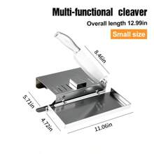 Stainless Steel - Multifunctional Rib Chopper And Vegetable Cutter, Easy To Clean - Perfect For Freezing Beef, Vegetables And Bones, Beef, Lamb, Chicken And Other Durable - Ideal Kitchen Tool