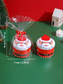 1pc Christmas Cake Shaped Towel, Christmas Hand Towel, Christmas Decoration Red Santa Claus New Year Gift, Christmas Pattern Design Christmas Towel Gift Set, Seasonal Kitchen And Table Decoration Napkins/Towels, Home Decoration Shower Towels For Beaty Salon, Hotel Sports,Home Essentials, Towel, Skin Care