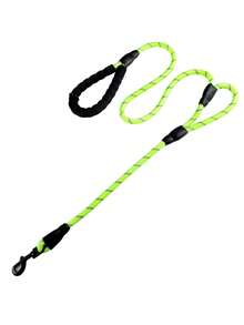 2-Handle Explosion-Proof Traction Rope, Premium Dog Leash With Soft Grip Handle - Durable, Suitable For Training, Walking And Outdoor Recreation - Great For Camping And Backyard Play With Pets Of All Sizes, Long Dog Training Lead, Nylon Reflective Traction Rope Leash, Dual Leash, Fit For Small/Medium/Large Dogs - Multicolor - View 8