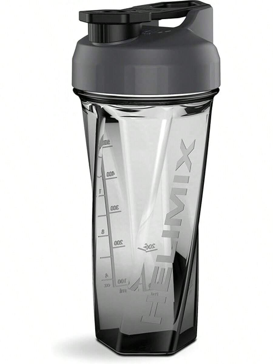 HELIMIX 2.0 Vortex Blender Shaker Bottle Holds Upto 28oz | No Blending Ball Or Whisk | USA Made | Portable Pre Workout Whey Protein Drink Shaker Cup | Mixes Cocktails Smoothies Shakes | Top Rack - Graphite - 查看 1