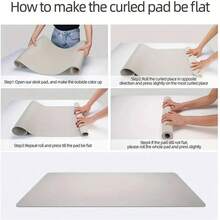 1 peça de tapete de mesa com proteção para os olhos, tapete de escritório, mouse pad grande, papel mata-borrão de couro sintético antiderrapante, mesa de laptop, tapete de mesa para maquiagem com unhas, tapete de mesa de centro, tapete de penteadeira, toalha de mesa extra grande, bloco de escrita à prova d'água para escritório e casa, à prova d'água, à prova de óleo, resistente ao desgaste, tapete de mesa de jantar sem necessidade de lavagem, adequado para uma variedade de mesas