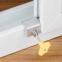 1-2PCS Adjustable Window Lock Stopper Safety Locks Restrictor For Baby Kids Non Punch Sliding Door Window Limit Lock Hardware - Multicolor - View 10