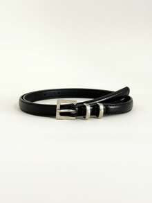 1 Stück klassischer, schwarzer, legerer, retro-französischer, eleganter Taillenriemen, Herbst/Winter Mode Accessoire, geeignet für Lässig Hosen, Kleider, Röcke, Alltag, Schule, Arbeit, Party, Date