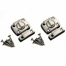 Non-Punching Bolt Door Buckle, Indoor Sliding Door Lock Hardware, Exposed Small Bolt For Home Decoration, Home Decor Hardware | Sleek Metallic Finish | Visible Bolt Lock