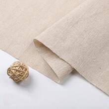 Natural Linen Embroidered Fabric, Solid Color Linen Cloth, Linen & Hemp Blended Fabric, Suitable For Tablecloths, Clothing, Crafts And Accessories - Multicolor - View 11