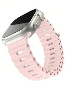 1 件男女通用海洋户外运动硅胶防水腕带,兼容 表带 42/44/45/46/49 毫米,兼容 Series Ultra/SE/10/9/8/7/6/5/4/3/2/1,智能手表表带配件(圣诞礼物准备) - 42mm(Series 123)/44/45/46/49mm - 查看 19