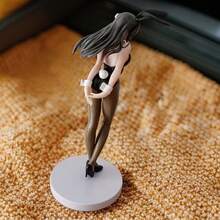 Magnificent 23cm Anime Statue - Intricately Designed Black Suit And Bunny Ears, Highlighting Distinctive Personality And Appeal. At 23cm In Height With A 9.5cm Base Width, This Statue Is Crafted From Top-Tier Materials For Enduring Excellence. The Character Dons A Fashionable Black Suit Accented By Delightful Bunny Ears, Radiating A Unique Persona And Attraction. Every Aspect Is Finely Sculpted, From The Graceful Contours To The Vivid Expression, Demonstrating The Creator's Expertise. Suitable For Aficionados And Admirers, This Statue Elevates Any Setting With Its Mesmerizing Appearance. Position It On Bookcases, Tabletops, Or Showcases To Establish A Striking Highlight In Your Living Area. Furthermore, It Acts As An Excellent Present For Anime Devotees, Satisfying Their Longing For Superior Collectibles. Opting For This Statue Signifies Possessing A Masterpiece And A Treasured Memento. - 彩色 - 查看 4