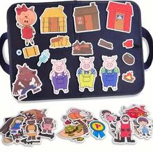 Felt Board Stories Set Board Stories, Felt Board Story Sets, Classroom Activities,Storytelling Interactive Felt Board Felt Book - Multicolor - View 11