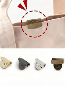 Set nasturi magnetici cu capsă, design detașabil, cleme invizibile potrivite pentru genți și haine, culori multiple: argintiu/auriu/negru/bronz